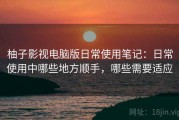 柚子影视电脑版日常使用笔记：日常使用中哪些地方顺手，哪些需要适应