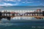 蜂鸟影院在线观看官网使用后的直观印象整理：新用户上手难度与常见问题整理（对比后）