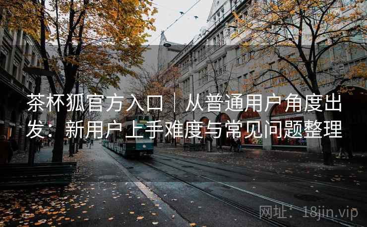 茶杯狐官方入口｜从普通用户角度出发：新用户上手难度与常见问题整理