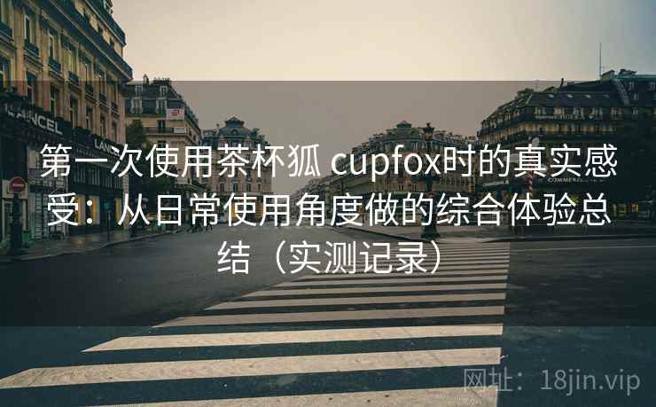 第一次使用茶杯狐 cupfox时的真实感受：从日常使用角度做的综合体验总结（实测记录）